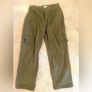 Good American. Brown wide leg cargo pants. Size : 6 / 28